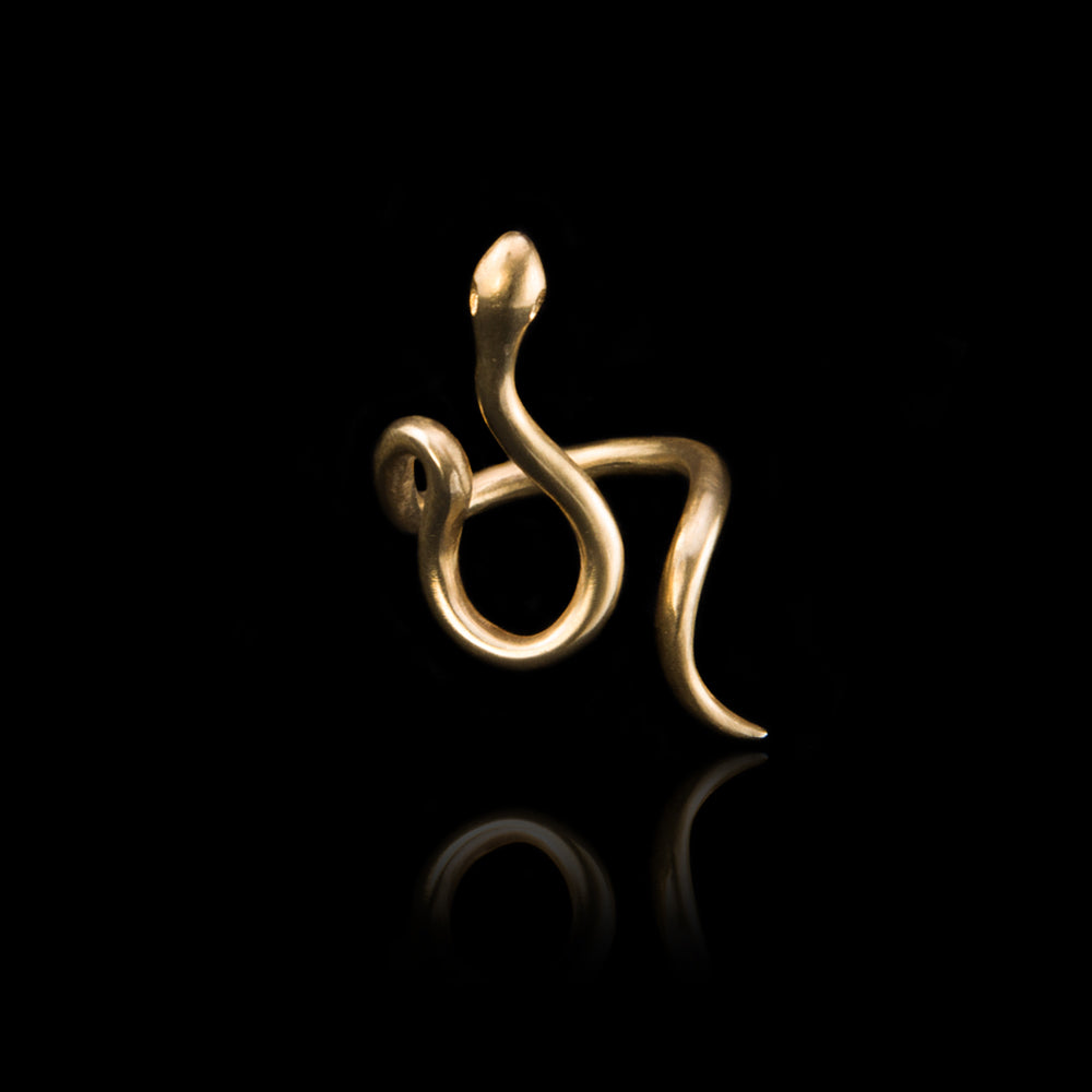 SINGLE WAVY SNAKE RING