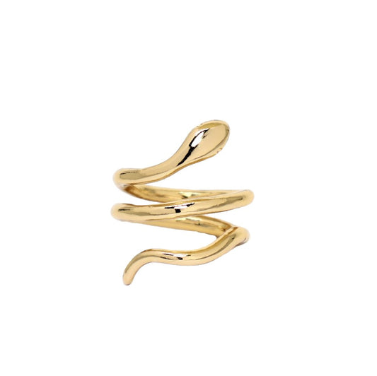 DOUBLE COILED SNAKE RING