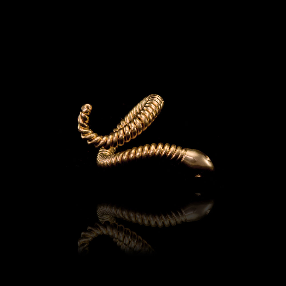 TWISTED-WIRED SNAKE RING