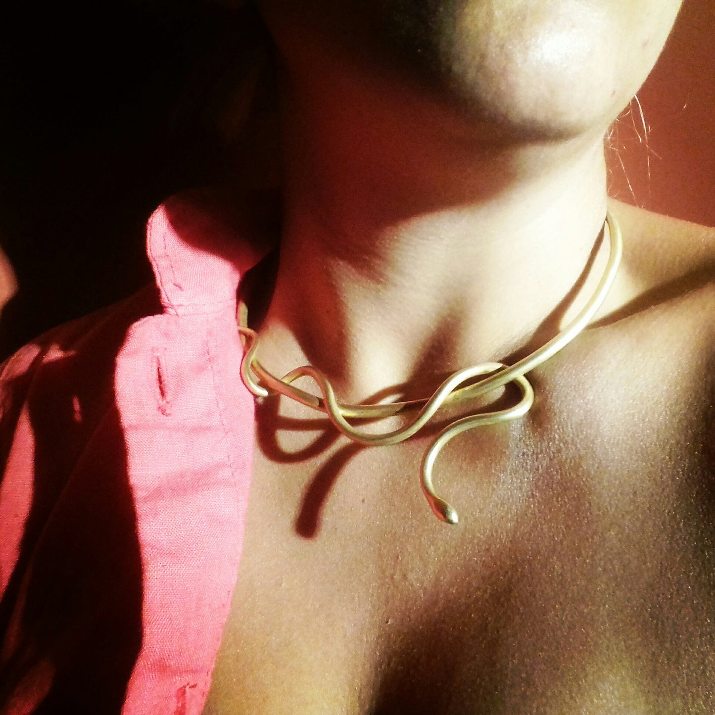 SINGLE WRAPPED SNAKE NECKLACE