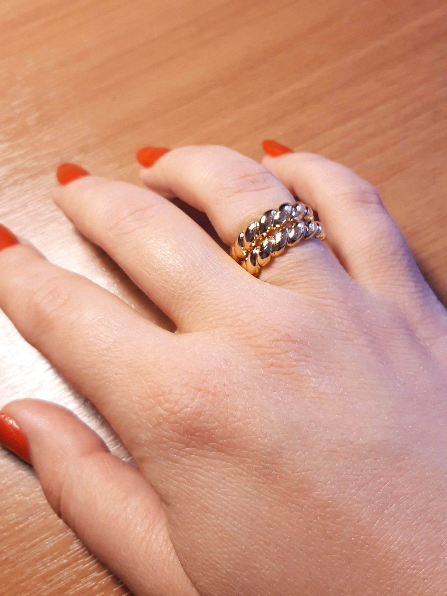 Gold Swirl Band - Brass gold-plated Symbols Collection