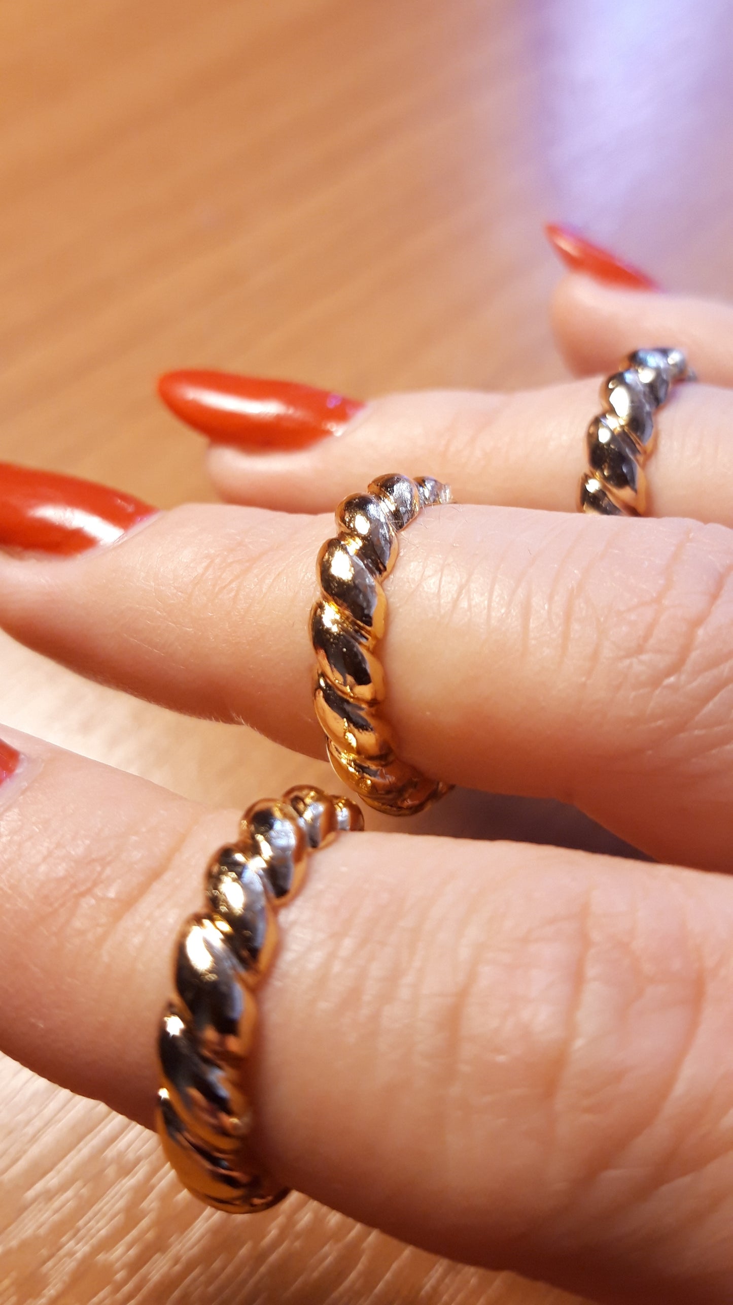 Gold Swirl Band - Brass gold-plated Symbols Collection