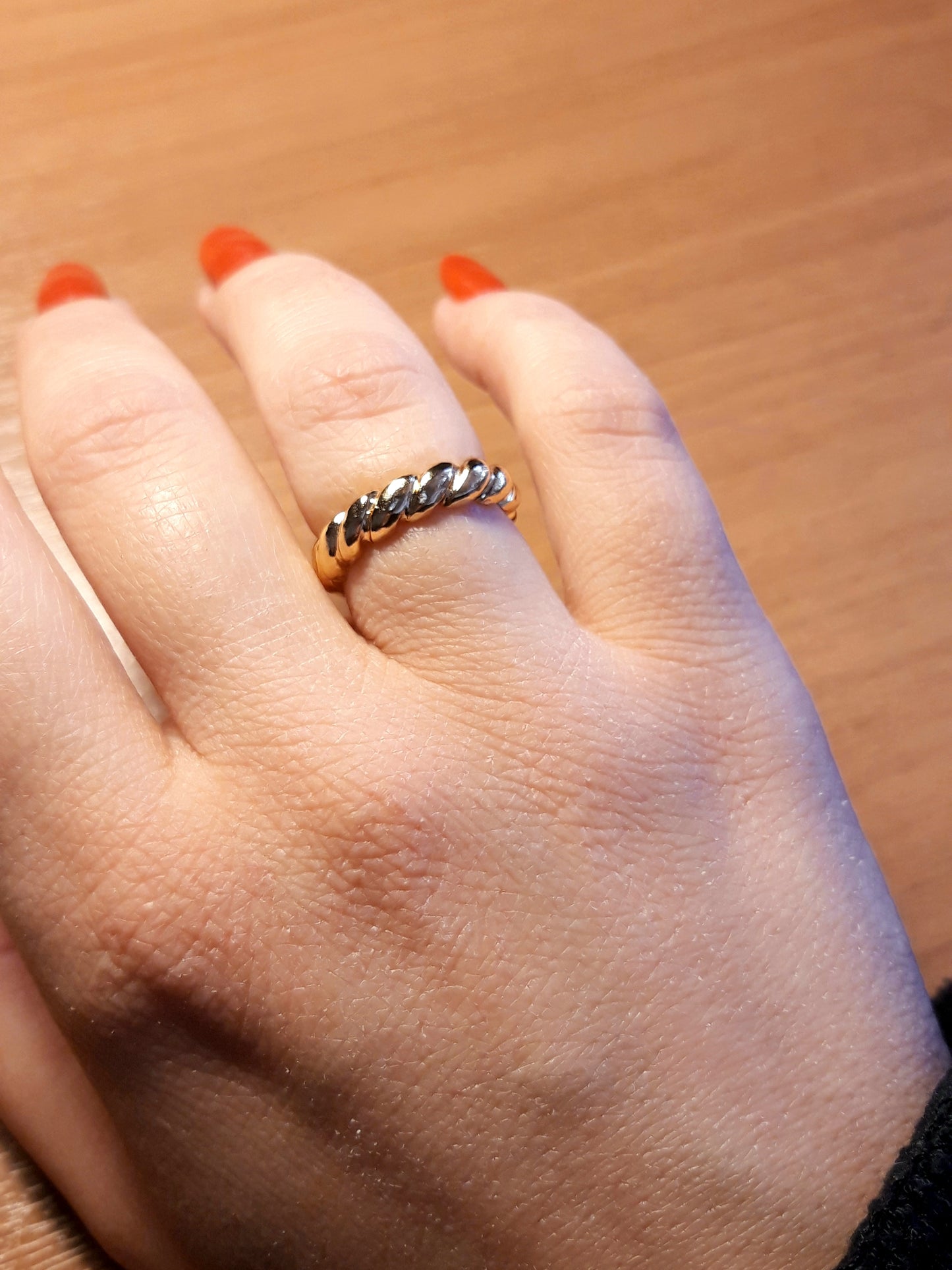 Gold Swirl Band - Brass gold-plated Symbols Collection