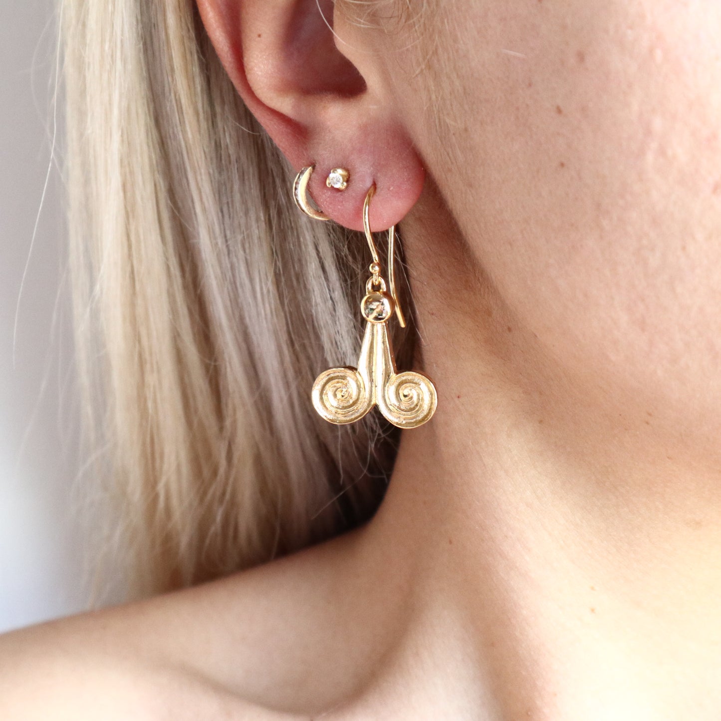 Dangling II Ancient Greek Earrings - Byzantine