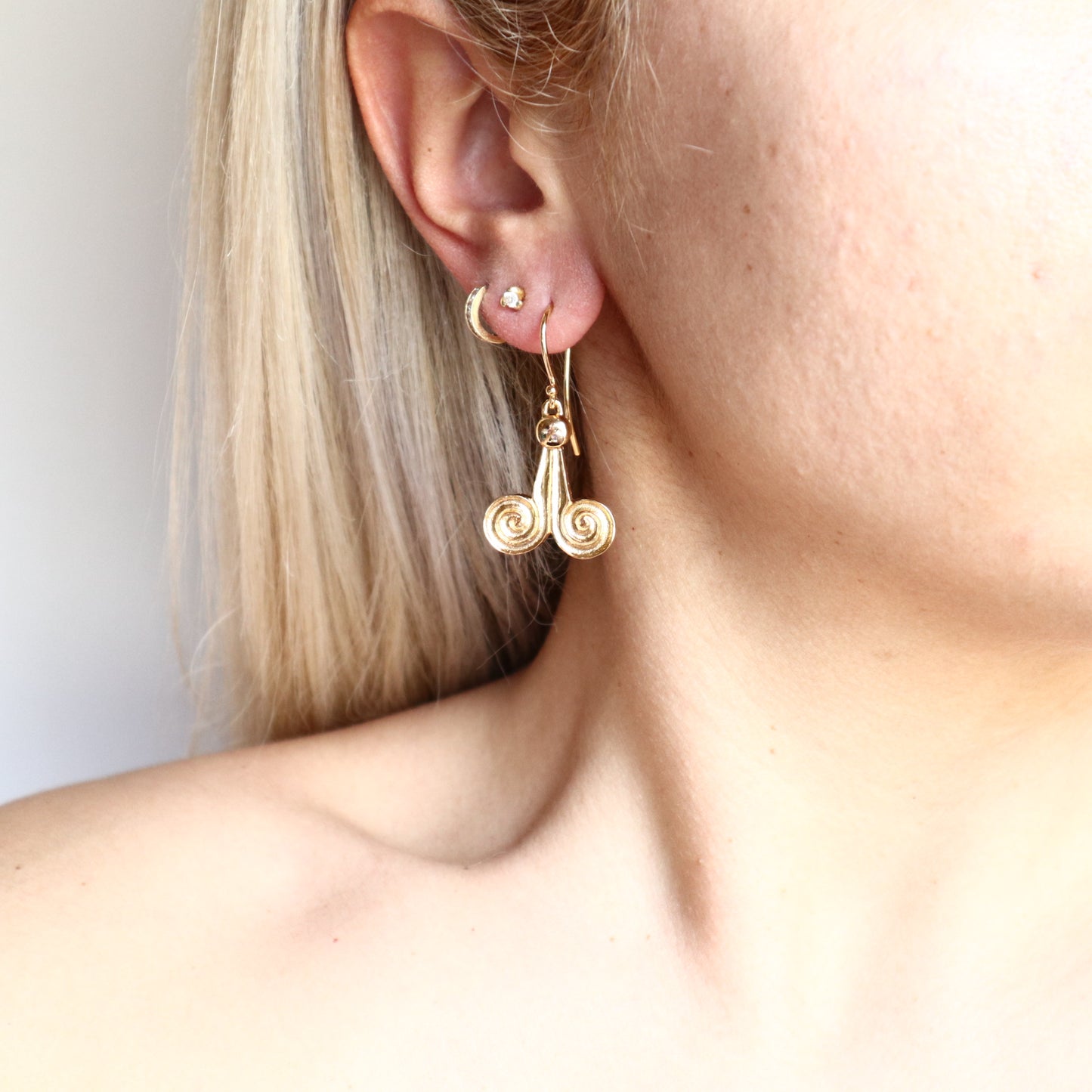 Dangling II Ancient Greek Earrings - Byzantine