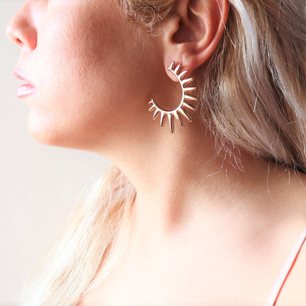 SPIKED SUN EARRINGS