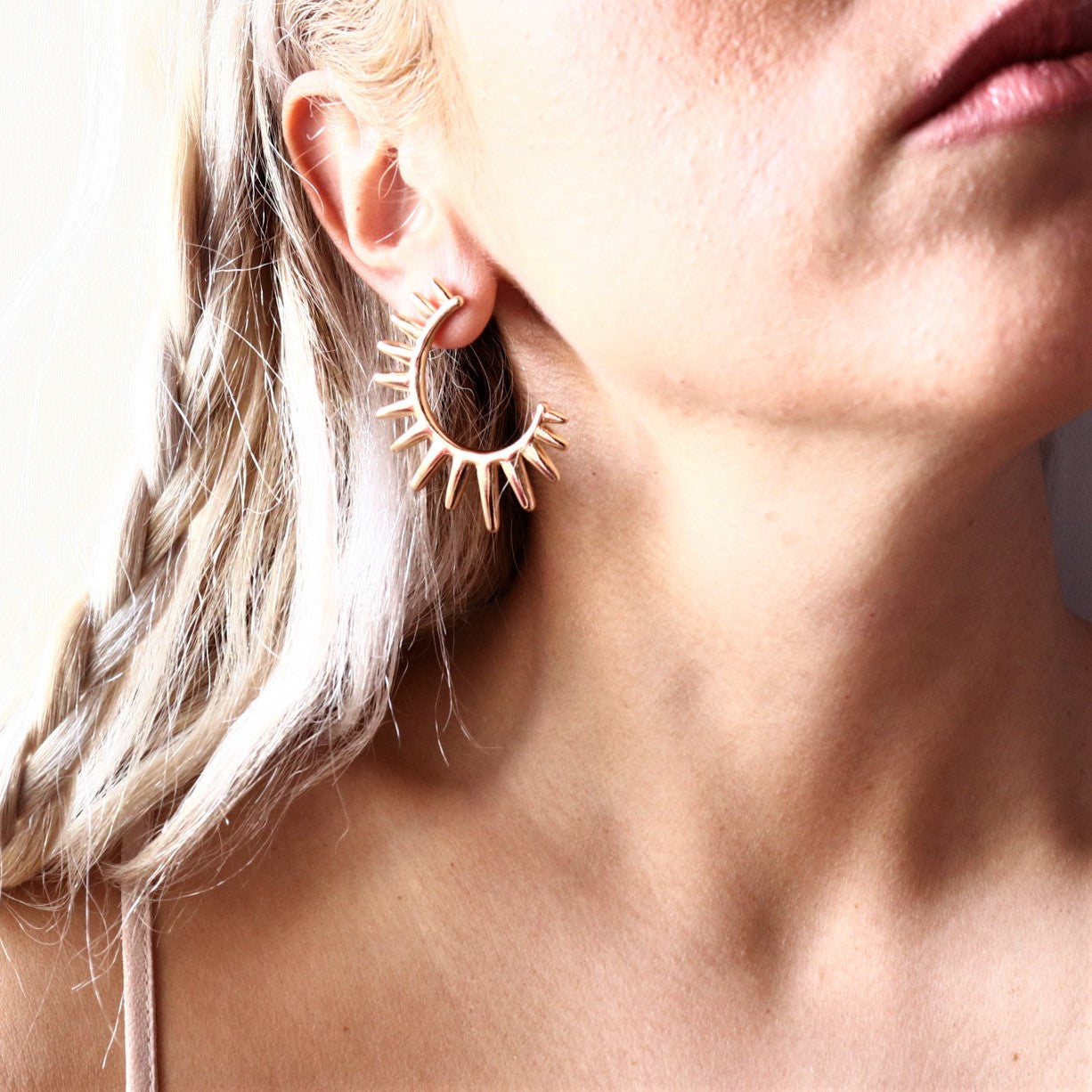 SPIKED SUN EARRINGS