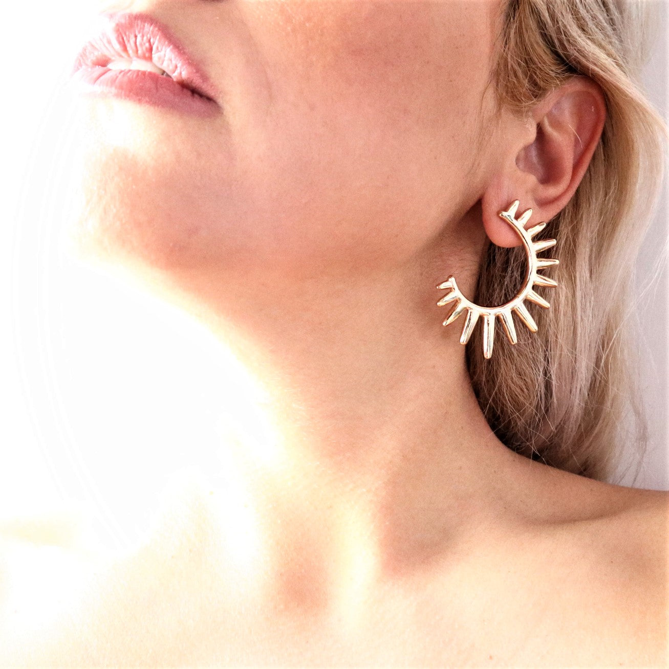 SPIKED SUN EARRINGS