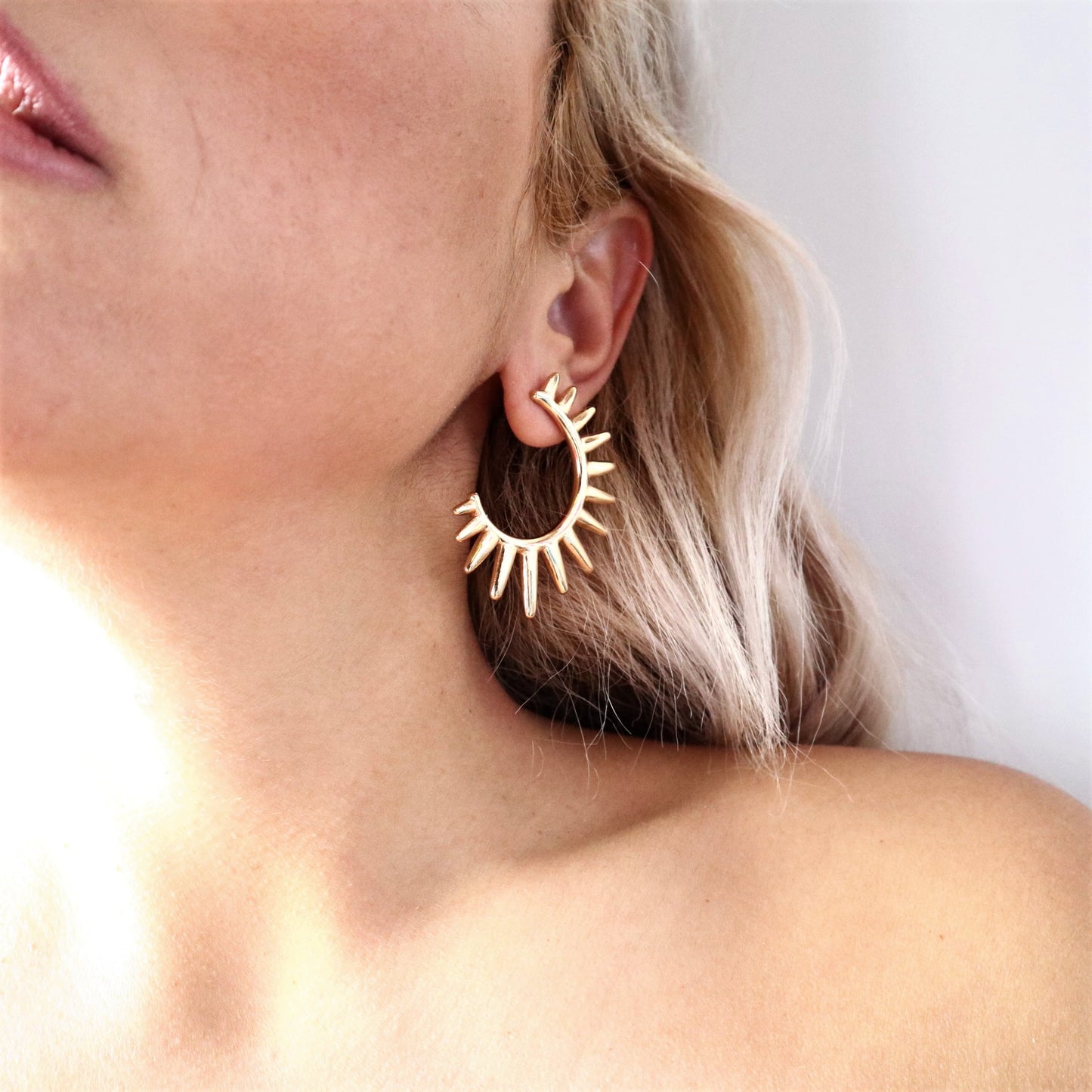 SPIKED SUN EARRINGS