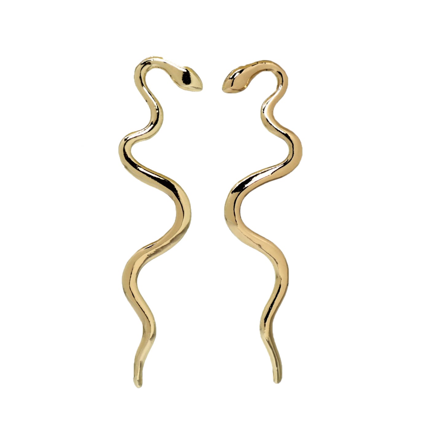 WAVY STATEMENT SNAKE EARRINGS