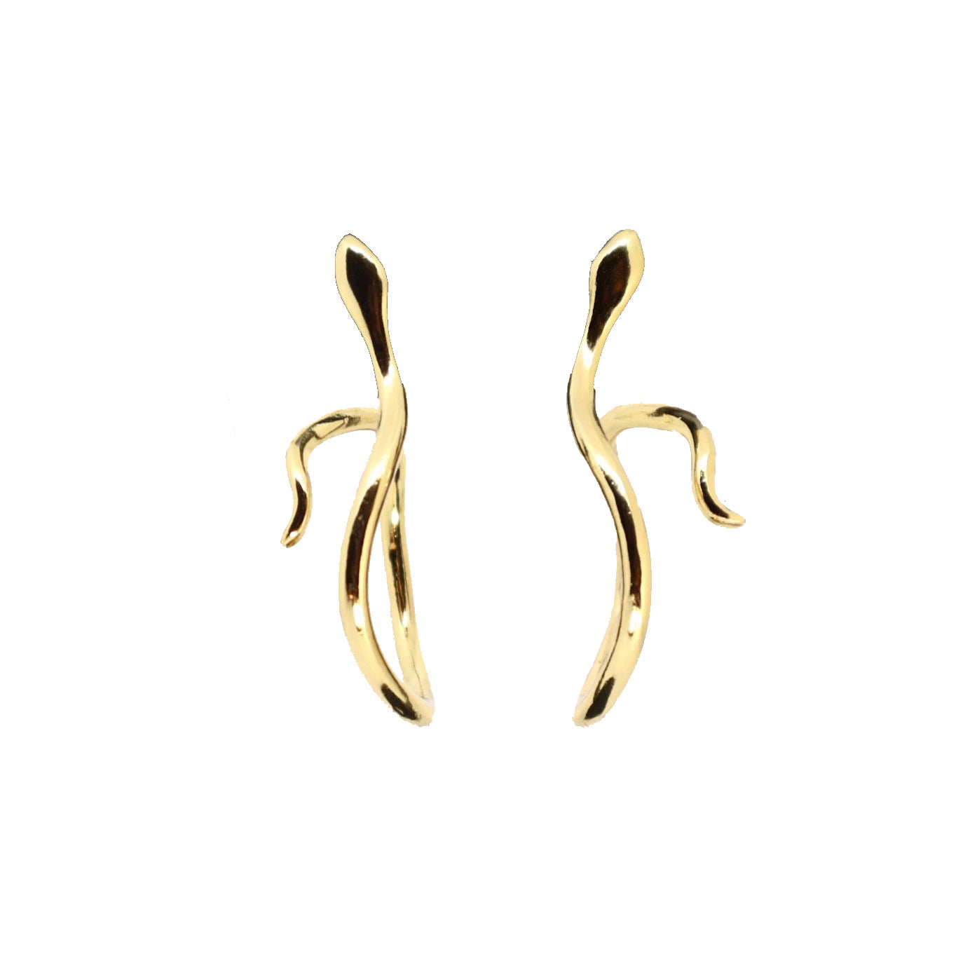 DAINTY CLASSIC SNAKE HOOP EARRINGS