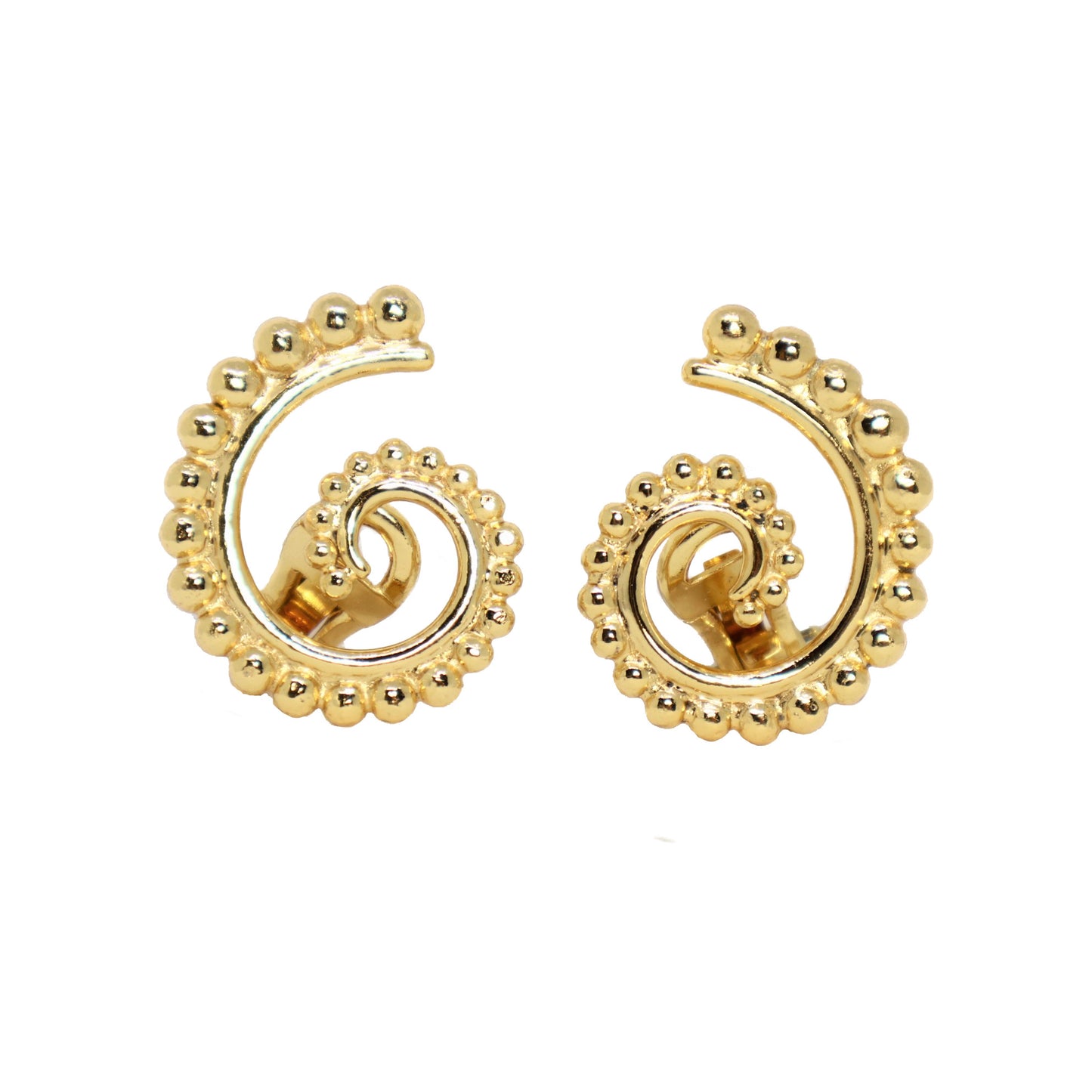 NAUTILUS AMMONITE CLIP-ON EARRINGS