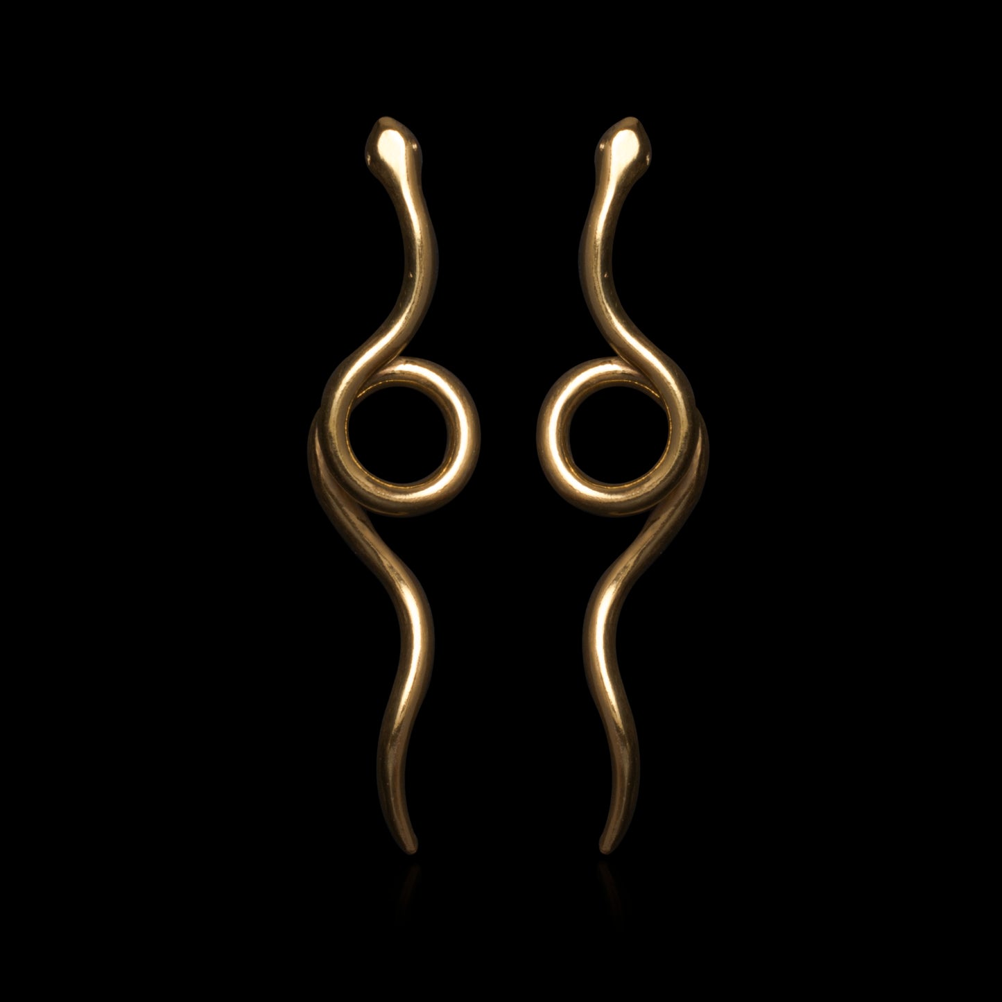 TWISTED LOOSE SNAKE EARRINGS