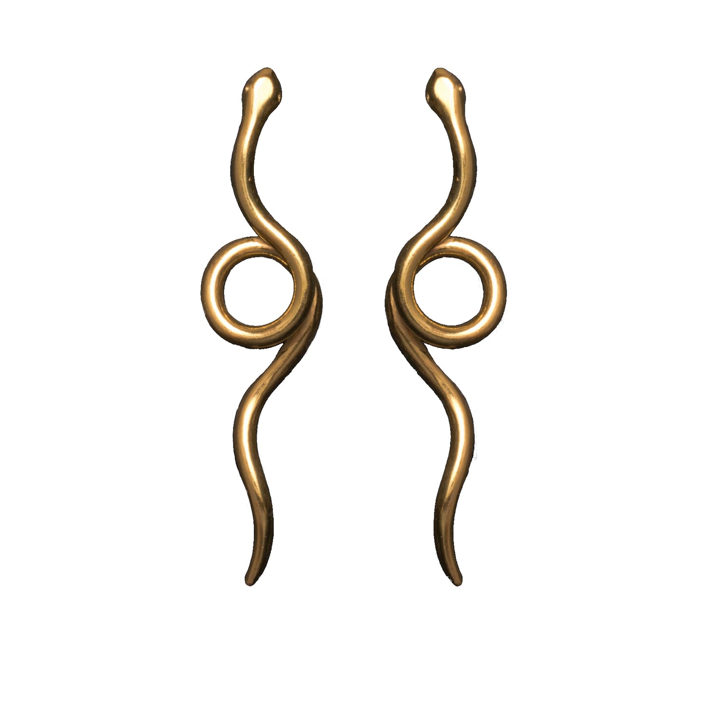 TWISTED LOOSE SNAKE EARRINGS