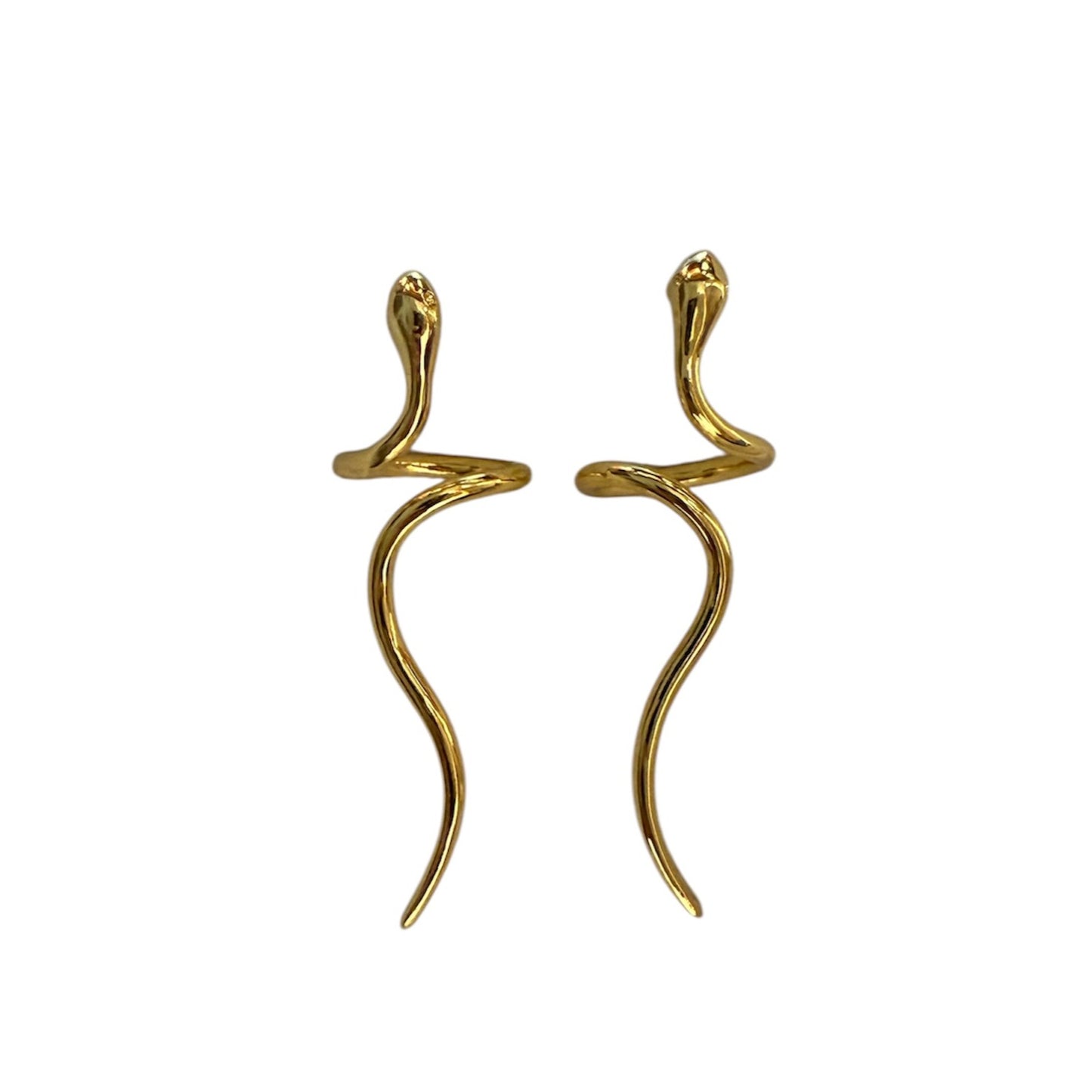 STATEMENT COILED SNAKE EARRINGS
