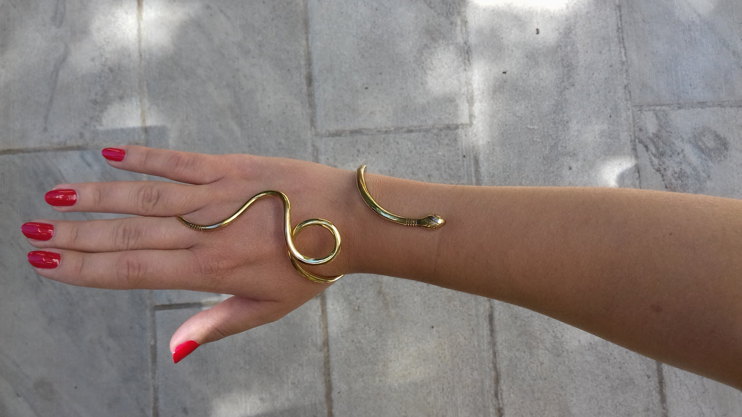 TWISTED LOOSE SNAKE BRACELET